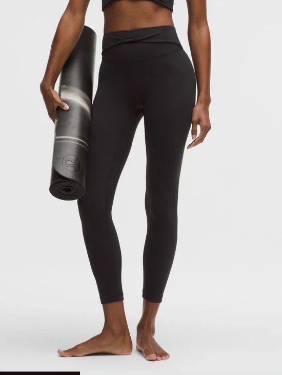 Lululemon Align No Line Twist Tight 25” Black Size 6 NWT High Rise Leggings - Picture 2 of 6